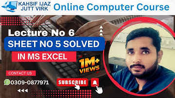 Lecture No 6 How to Create a Salary slip in MS Excel [Kashif Ijaz] in Urdu/Hindi