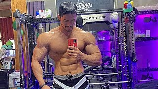 Young Korean Muscle Guy Muscle Flexing At Gym Ifbb Pro Kim Min Su 김민수