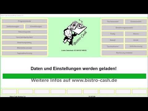 Kassensoftware Bistro-Cash 5.0 First Look