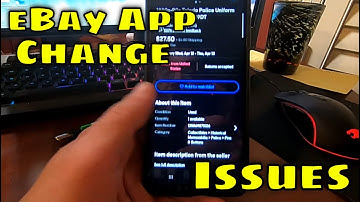 eBay App Change Causing Problems