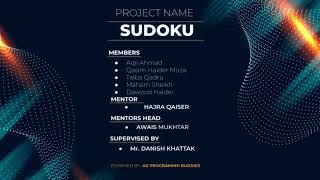 Sudoku Game C++ Project | C++ PF Project | Sudoku Game
