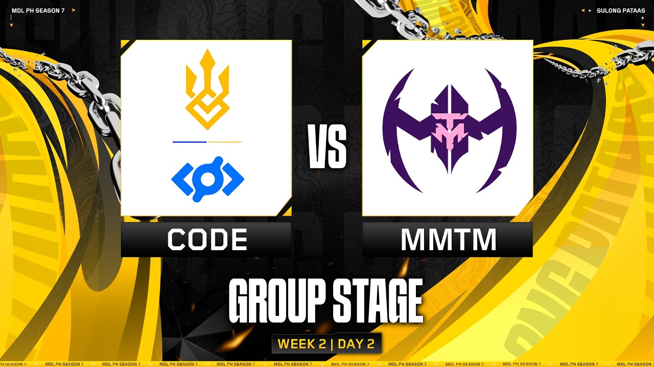 MDL PH S7 - W2D2 - CODE vs MMTM GAME 1 - YouTube