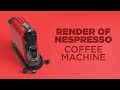 Complete Tutorial - Product Render of a Coffee Machine in Vray for C4D