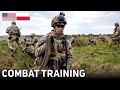 Us army soldiers conduct combat livefire training in poland 2024