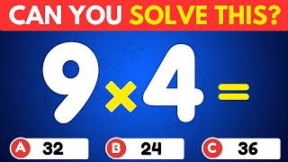 Can You Pass This Maths Quiz...? ➗✖️ | Easy, Medium, Hard, Impossible