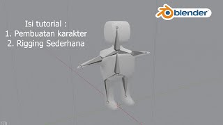 Blender Tutorial for Beginners - Creating a Simple Character and Rigging