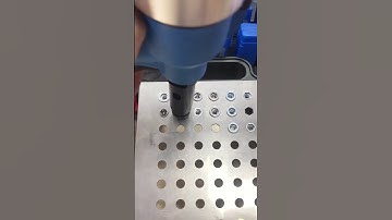 The use of different materials of hexagonal nut #diy #rivet #tool #riveting #nameplate #machine