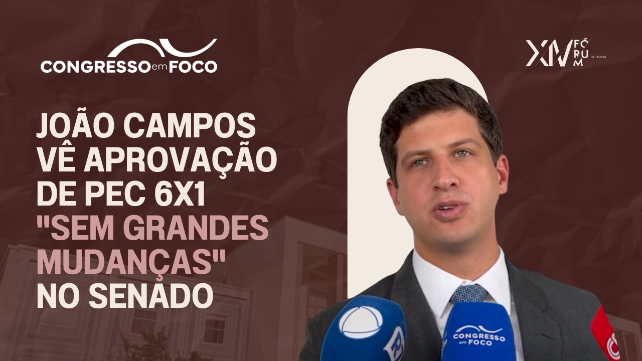 João Campos vê aprovação de PEC 6x1 "sem grandes mudanças" no Senado João Campos vê aprovação de PEC 6x1 "sem grandes mudanças" no Senado