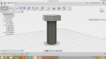 Bolt design in Fusion 360-external thread