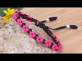 Ideas de pulseras de flores hechas a mano | Cómo hacer pulseras de macramé en casa | Joyería DIY |