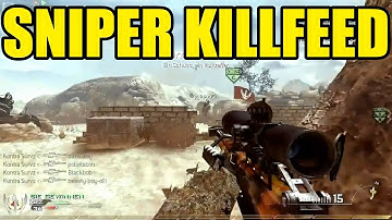 SNIPER KILLFEED | Call of duty MW2 and MW3