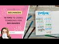 10 simple Tombow brush pen tutorial tips for beginners to try in your bullet journal TODAY
