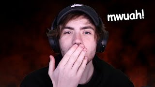 Sapnap Blows A Flying Kiss to Quackity