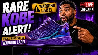 Rare Kobe Alert: Nike Kobe 3 Low Protro Warning Label LIVE Unboxing