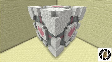 Minecraft - How To Build A Portal Companion Cube!