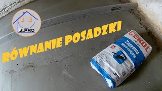Równanie Posadzki, Zaprawa Wyrównująca Cekol Zw04, Jak Wyrównać Podłogęposadzkę Wylewka Wyrównująca