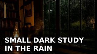 SMALL DARK STUDY IN THE RAIN || Deep Sleep Music · 4 Hours