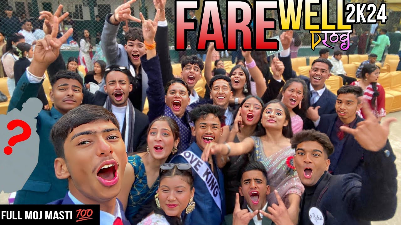School Farewell - Vlog | Full Moj Masti 🍷🕺| 2K23 - 24 | Dancing Thakuri ...