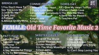 OLD TIME FAVORITE 2 Brenda Lee, Patti Page, Doris Day, Connie Francis, Skeeter Davis, Sue Thompson