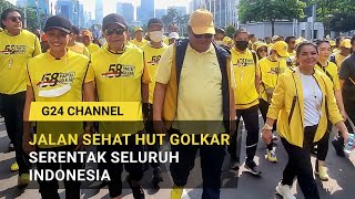 Jalan Sehat Hut Golkar Ke 58 Serentak Seluruh Indonesia