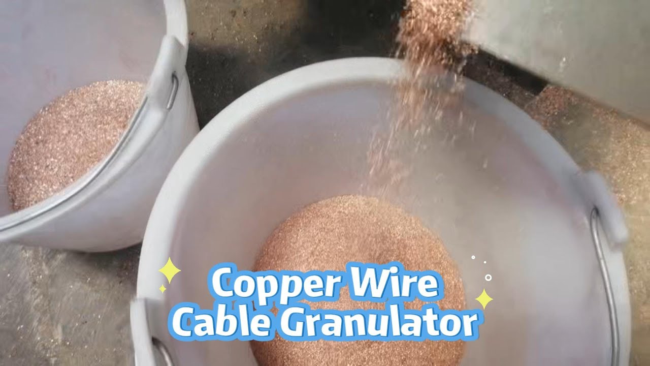 600-800 Kg/H Scrap Wire Copper Cable Granulator Separation Mixed Copper Wire Cable Granulator