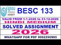 BESC 133 solved assignment 2026 in Hindi || besc 133 solved assignment 2026 || ignou besc133 2026