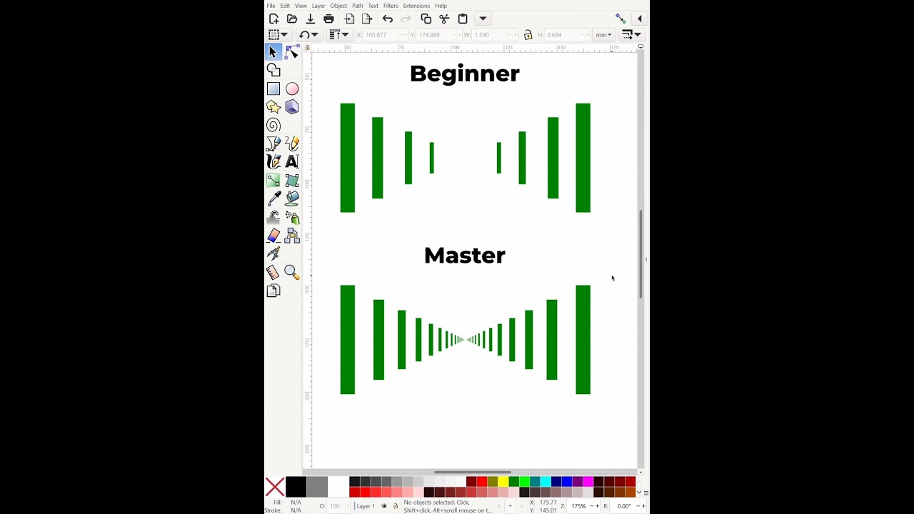 Inkscape Power Tip: Ctrl+Alt+D for AMAZING Repetition! 🚀 