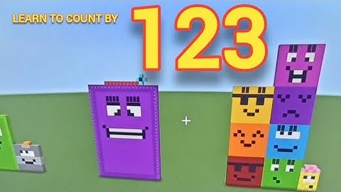 Learn to count by 123 with Noah, Minecraft Number blocks, kids learning songs
