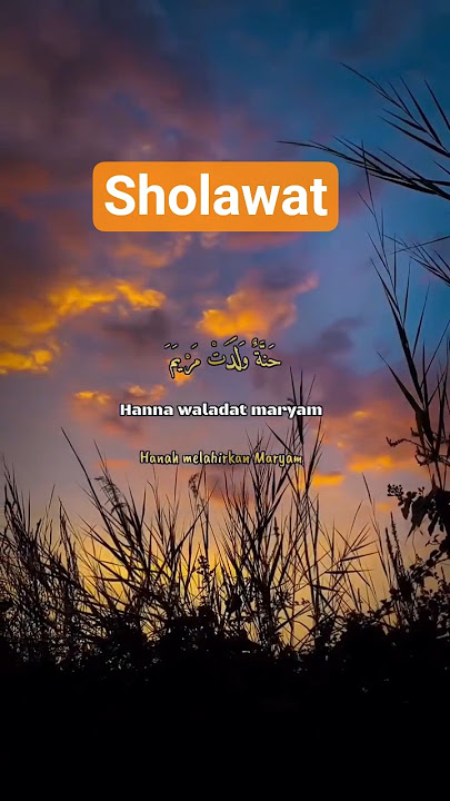 hanna waladat maryam maryam waladat isa sholawat #sholawat #shorts #islamicshorts #