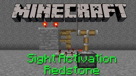 Minecraft: Sight Activation Redstone (Wireless Redstone!)