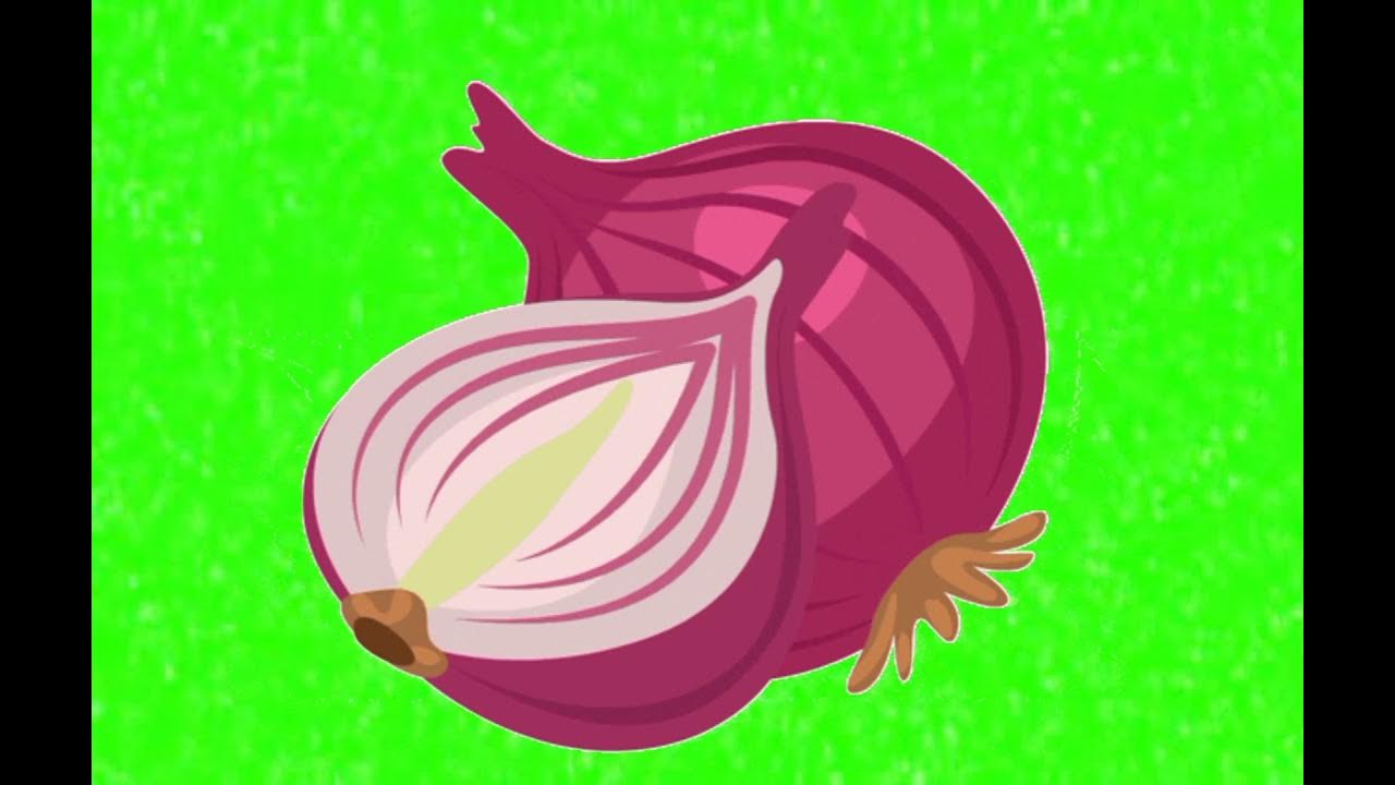 Green Screen Animasi Bawang Merah Bergerak / Onion GreenScreen Animated