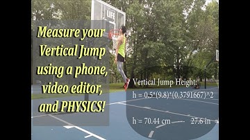 Measure Vertical Jump Using Phone, Video Editor, and PHYSICS!!