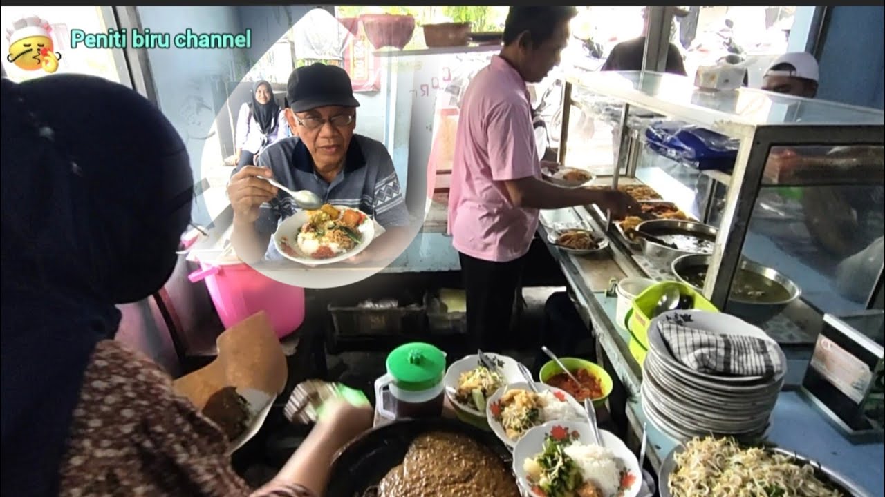 Wow 6 ribu nasi campur lauk opor ayam Warung Putra legend since 1992