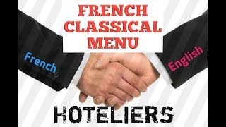 FRENCH CLASSICAL MENU
