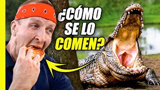 24 HORAS COMIENDO COLAS DE ANIMALES !! ¡Comida de Dinosaurio Gigante!