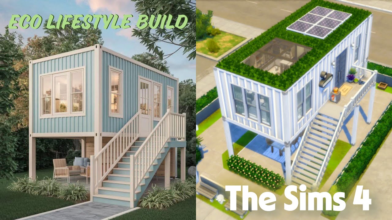 The Sims 4 Eco Lifestyle Build (Long Gameplay)