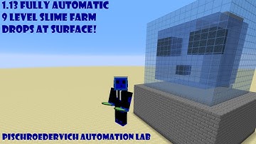 Minecraft 1.13 Automatic Slime Farm Tutorial!!!