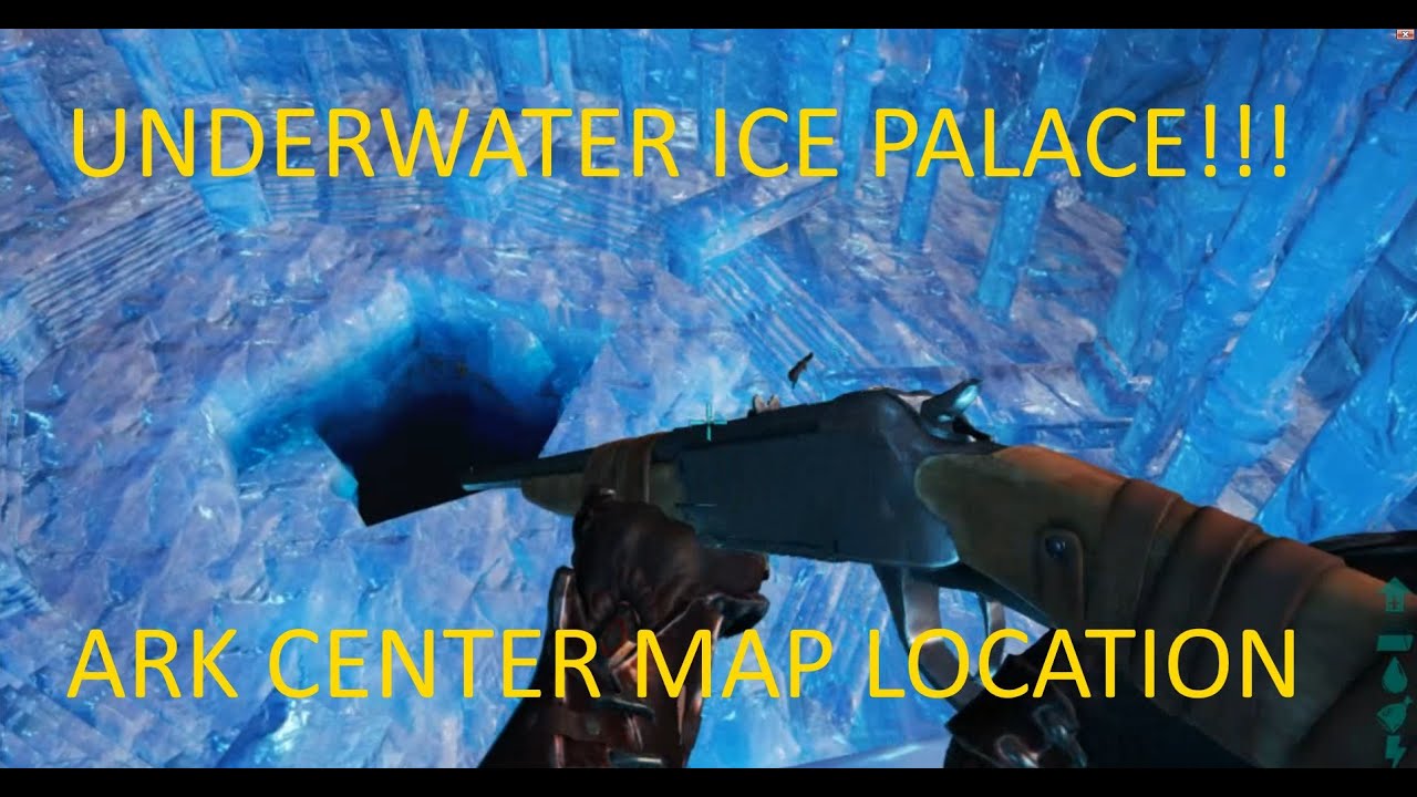 Underwater Ice Palace Ark Survival Evolved Center Map Youtube