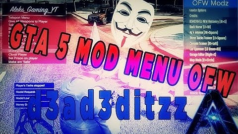 GTA 5 MOD MENU OFW 1.26/1.27 | PS3 4.81 1.26-1.27/ GTA 5 MOD MENU NO JAILBREAK