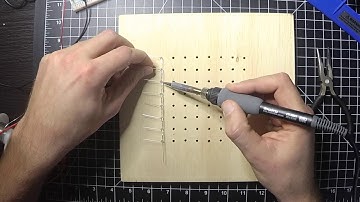 8x8x8 LED Cube: Grid Soldering Method
