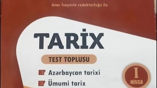 Anar İsayev Tarix Test Toplusu-2023 Cavablar Yeni1-Ci Hissə