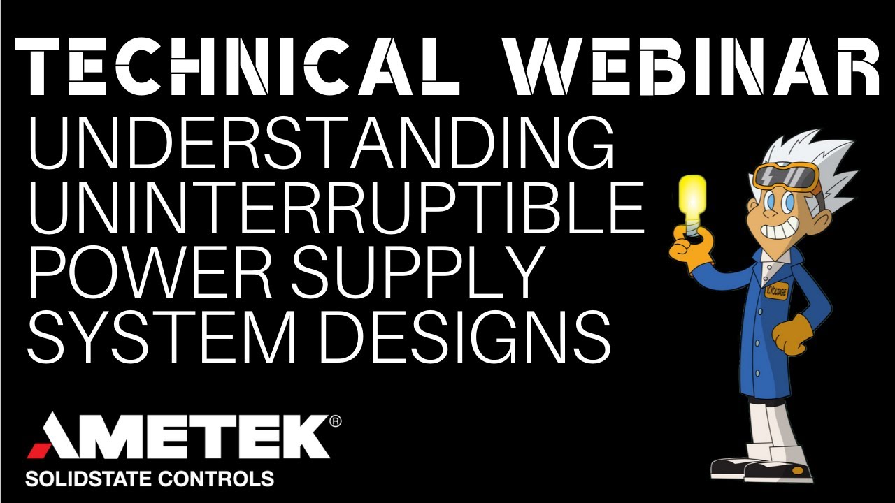 uninterruptible power supply คือ  New Update  Technical Webinar - Understanding Uninterruptible Power Supply Systems Designs