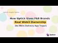 How Uptick Gives F&B Brands Real Web3 Ownership (No More Delivery App Traps!)