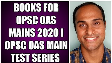 BOOKS FOR OAS MAINS I OPSC OAS MAINS BOOKS I OPSC OCS MAINS BOOKS I TEST SERIES FOR OPSC OAS MAINS