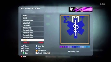 Cod Black Ops:how to make Star Of Life Emblem