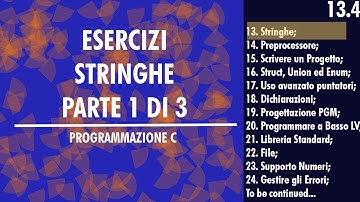58.Esercizi Stringhe Parte 1 di 3