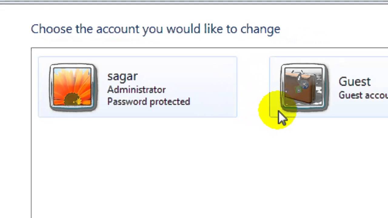 How To Hide User Account In Windows 7 Youtube