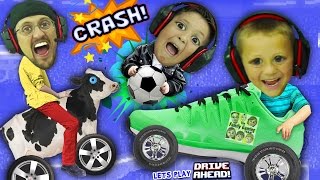 FGTEEV BOYS CRASH, SMASH & SOCCER DASH!  Dad vs. Sons Drive Ahead iOS App Game