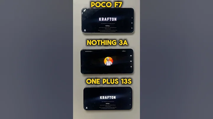 Nothing Phone 3a vs OnePlus 13 vs Poco F7: BGMI KING! 👑