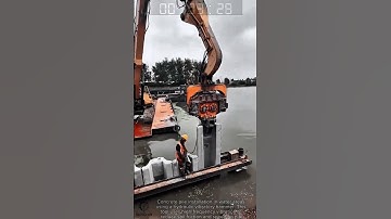 Pile installation with hydraulic vibratory hammer technology